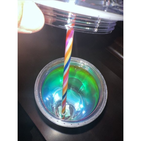 Starbucks Rainbow Kaleidoscope Acrylic Tumbler Cold Cup 24oz Venti - Picture 6 of 6